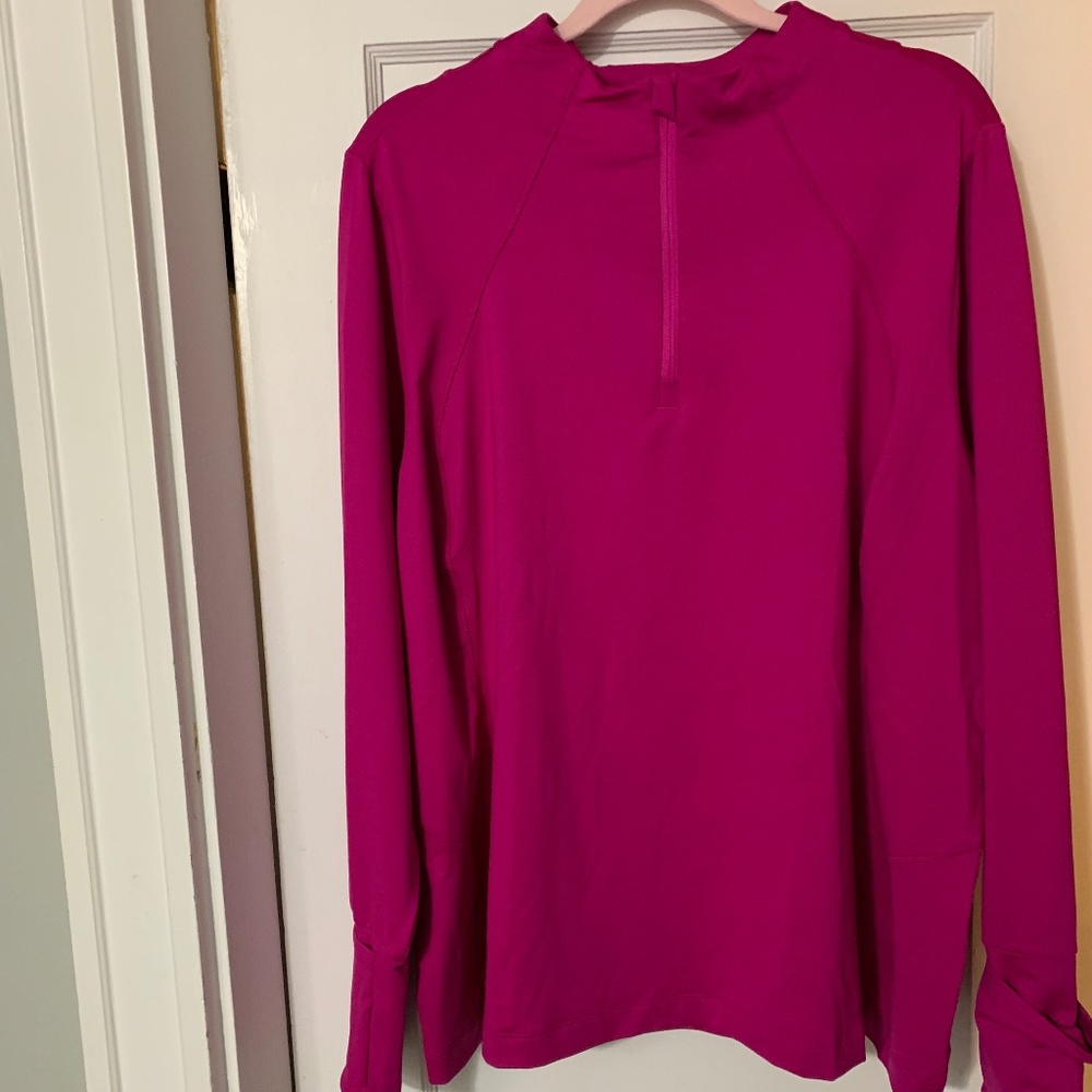 Athleta WHISTLER HALF ZIP-- PLUS SIZE--MAGENTA--3X